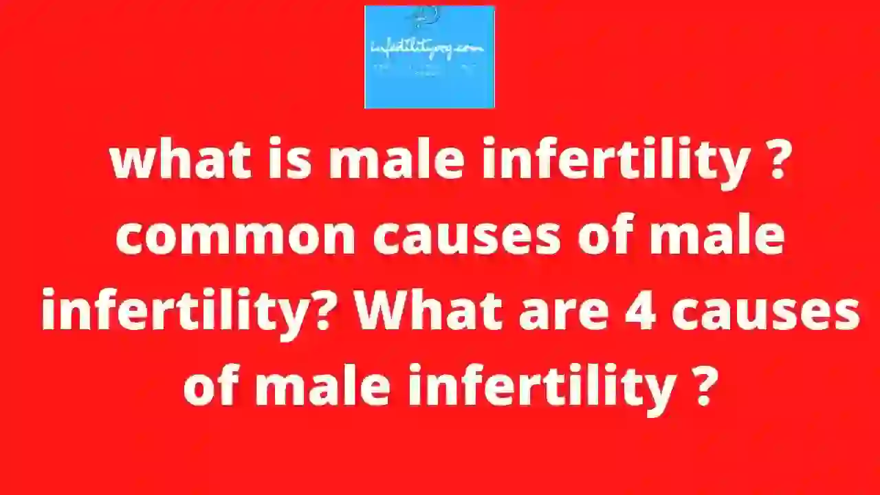 what is male infertility common causes of male infertility What are 4 causes of male infertility