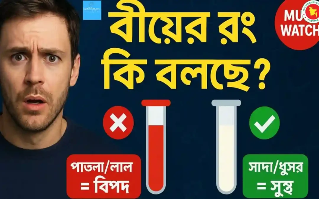 বীর্য পাতলা হওয়ার কারণ এবং “সবচেয়ে স্বাস্থ্যকর বীর্য কোন রং? সত্য জানলে অবাক হবেন 🎯